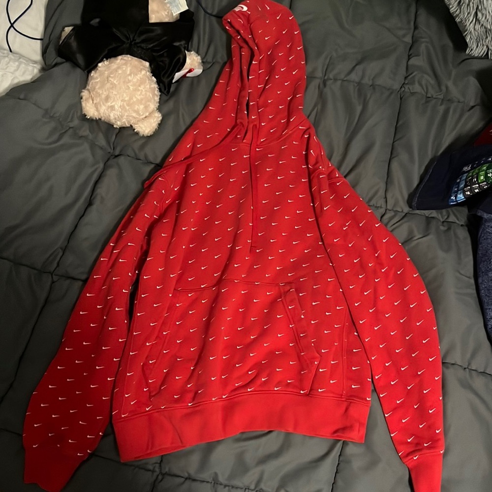 Red nike hoodie! unisex